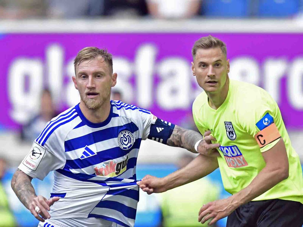 Zweikampf zwischen zwei Spielern