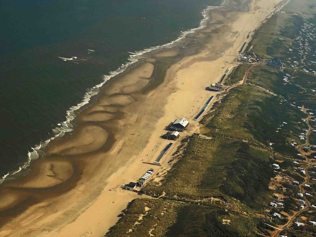 Strandabschnitt aus der Luft