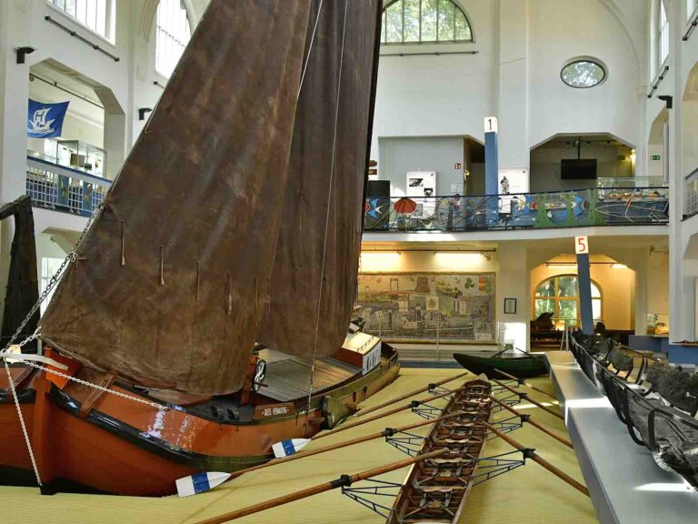 Ausstellungsräume im Museum der Deutschen Binnenschifffahrt
