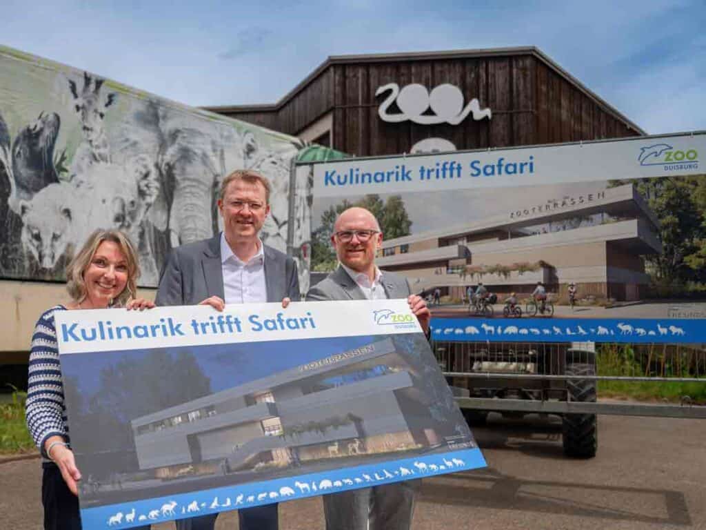 Präsentation der Modellansicht der neuen Zooterrassen