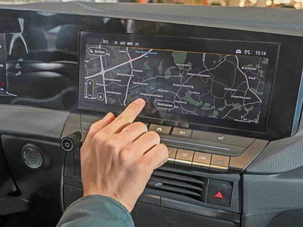 Touchscreens im Auto