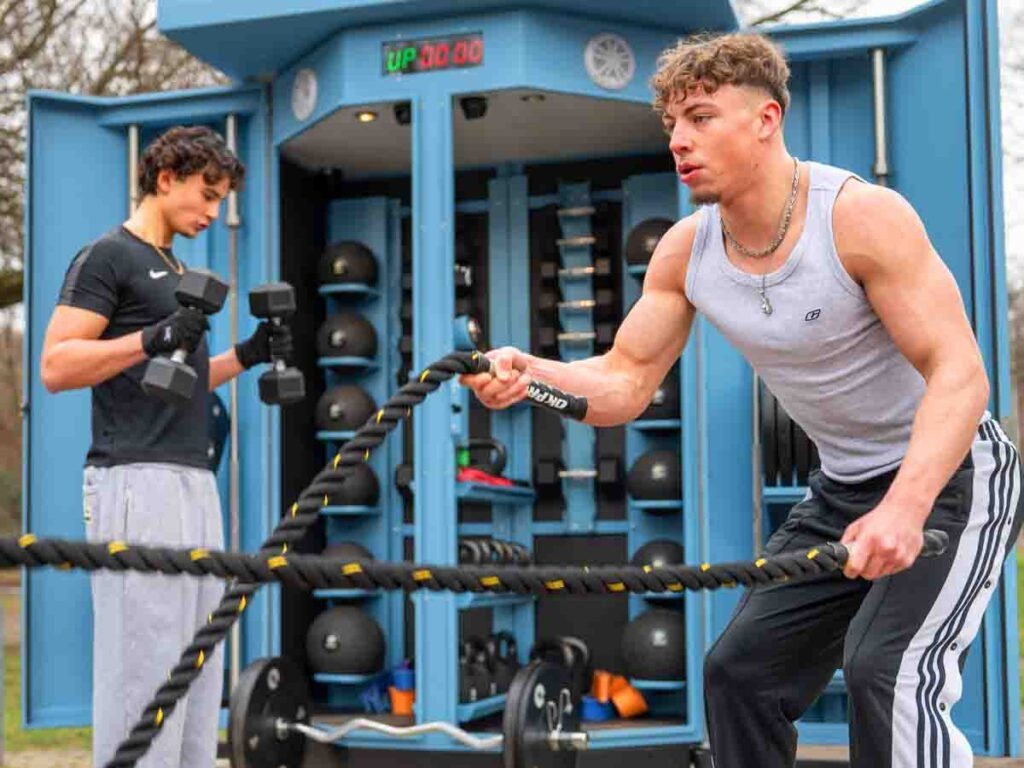 Seiltraining an der Gymbox im Sportpark Duisburg