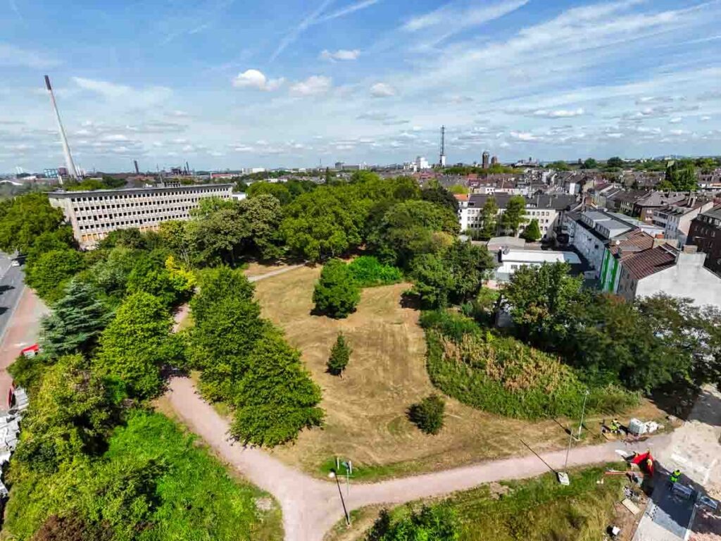 Grüner Ring Süd - Drohnenüberflug Ende August 2025 - Erfassung Stand der Ding vor den Umbaumaßnahmen