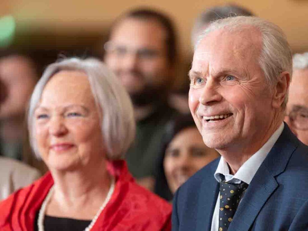 MSV-Legende Bernard "Ennatz" Dietz und Ehefrau (li.)
