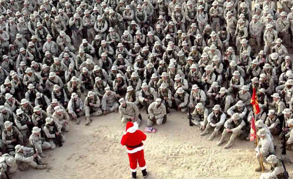 Heiligabend mit US-Marines im Camp Commando, Kuwait