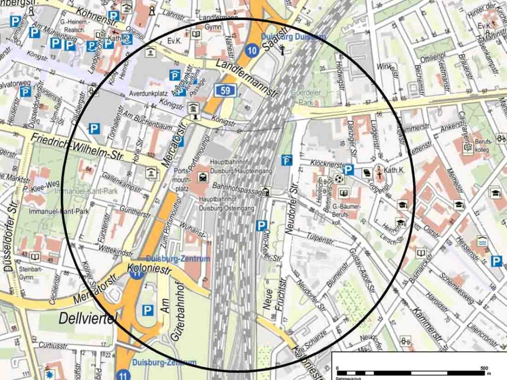 Erneuter Blindgängerfund im Duisburger Hauptbahnhof: Entschärfung noch heute Evakuierungszone