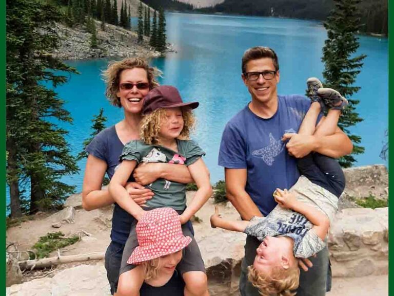 Abenteurer Stefan Walter mit Frau und Kindern
