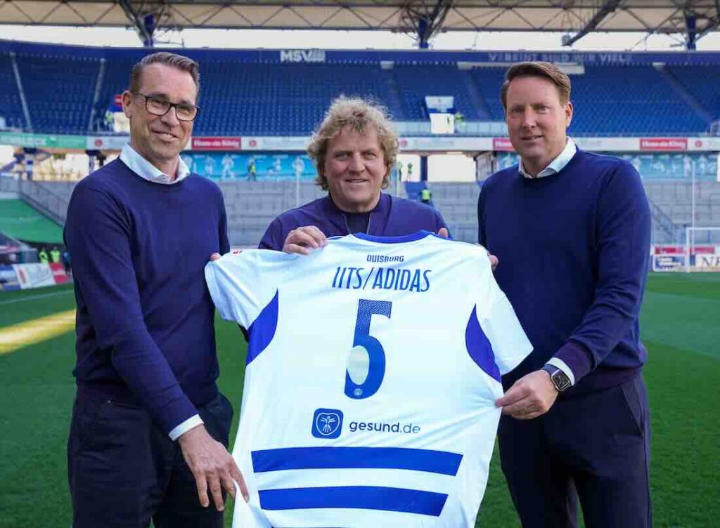 MSV, adidas und 11teamsports verlängern ihre Partnerschaft um 5 Jahre 3 Personen