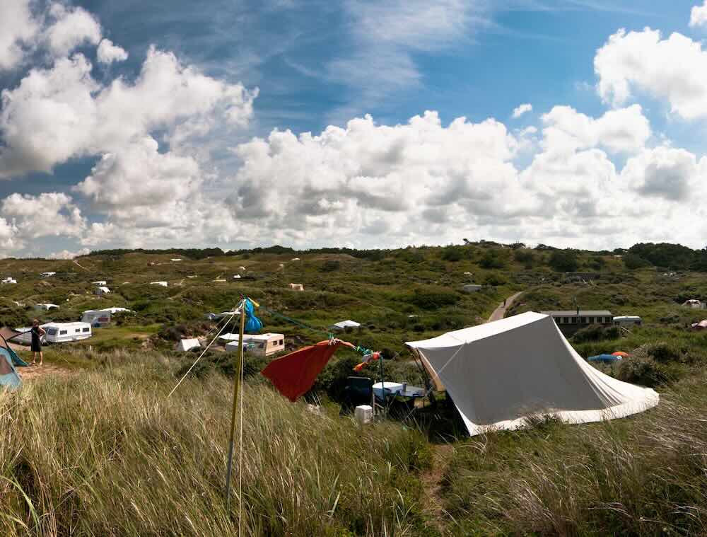 Camping in den Dünen
