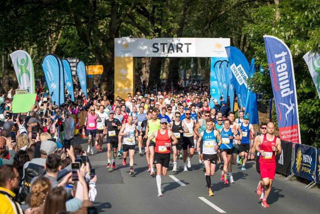 schauinsland-reisen Rhein-Ruhr-Marathon 2026 bewegt ganz Duisburg Start zum RRM
