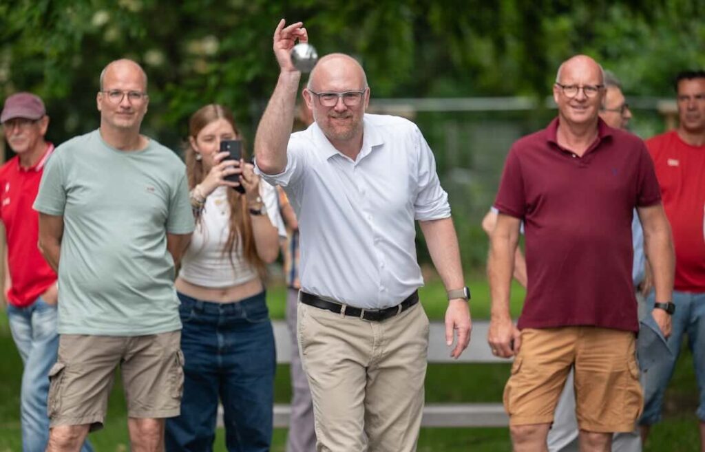 Gruppe beim Boulen