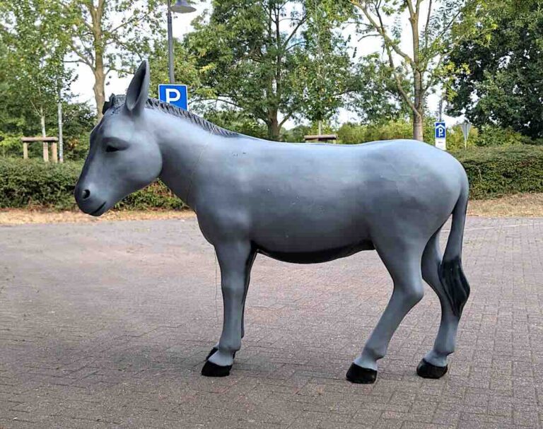 Weseler Esel sucht seinen Besitzer Deko-Esel