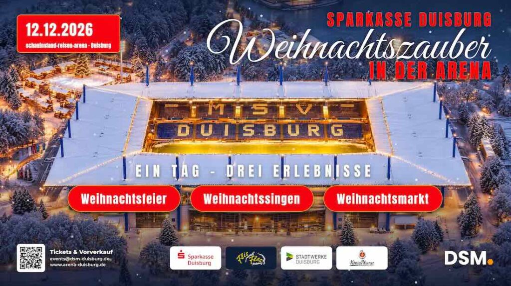 Sparkasse Duisburg Weihnachtszauber: Die Arena wird zur Weihnachtswelt Banner